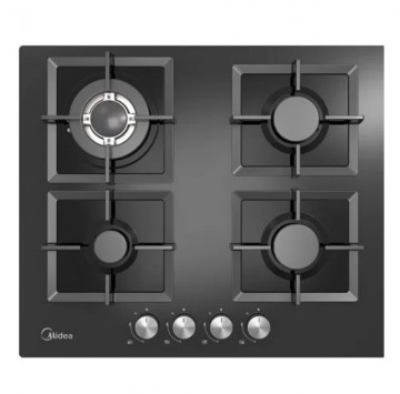 MIDEA PLAQUE DE CUISSON NOIR – 4 FEUX – ALLUMAGE ELECTRIQUE – GAZ_60G40ME007-GFT