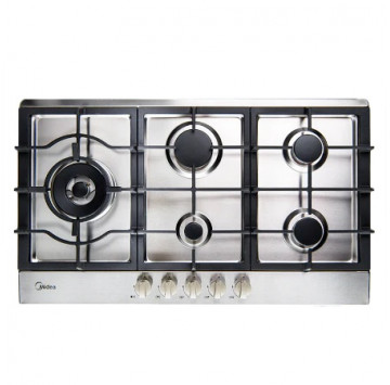 MIDEA PLAQUE DE CUISSON RECHAUD A GAZ 90 CM – INOX – 5 FEUX – ALLUMAGE ELECTRIQUE - GAZ_90SP005