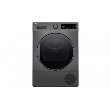 LG Sèche-linge à pompe à chaleur, capacité de 8 kg, A++, couleur argent foncé