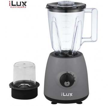 Ilux Blender & Grinder - 2 En 1- LX-375 - Bol 1.5 L - 300W - Noir
