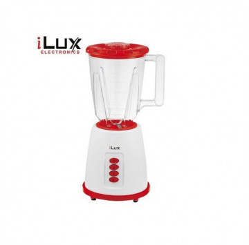 Ilux Blender LX-202 - 1 Bol - 300W - Blanc/Rouge