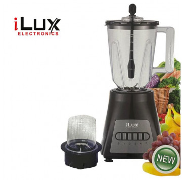 Ilux Blender - LX-378 - 300 W - Bol 1.5 L - Noir