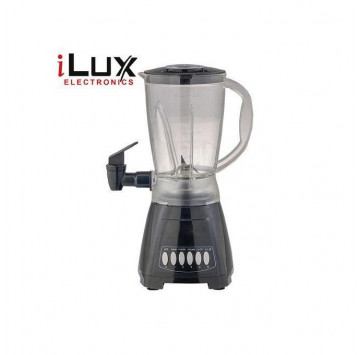 Ilux Blender Avec Distributeur De Jus LX-2827D - 2 En 1 - 4 Vitesses + Pulse - 300W - Noir