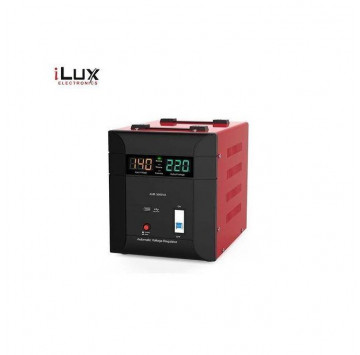 Ilux Stabilisateur Automatique Numérique 3000VA -Rouge