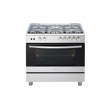 LG CUISINIERE A GAZ 5 FEUX-DOUBLE FOUR TOUT INOX SECURITE TOTALE SYSTEME DE CHAUFFAGE COMBINE ROTISSOIRE GARANTIE