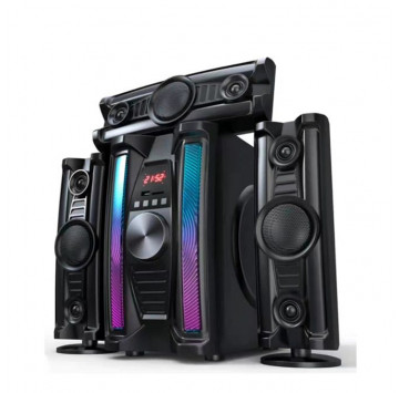 Nasco Enceinte Multimedia 3.1Ch - NAS-HT3.1-N852 - Caisson De Basse+3 Hp - Bt-Usb-Mp3-Fm-Sd-Telecom.