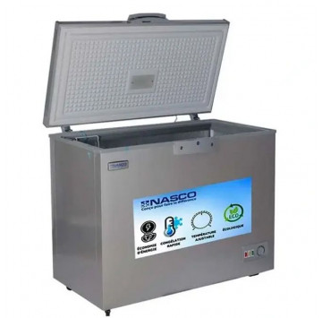 Nasco Congélateur Horizontal- NAS-350FL-DB /350L (250L Net)/1 Porte/1 Panier A L'Interieur/Dark Blue