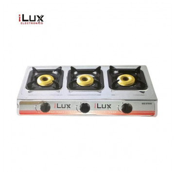 Ilux Cuisinière à Gaz - Réchaud 3 Feux - LXG-7103S
