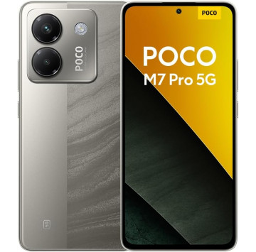 POCO M7 Pro 5G Smartphone, 12+512GB, Argent, Appareil Photo Sony 50MP avec OIS, Batterie 5110mAh, Charge Turbo 45W, Écran AMOL