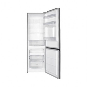 Réfrigérateur double porte TCL F410BFS à congélateur inférieur - 309 L - Gris